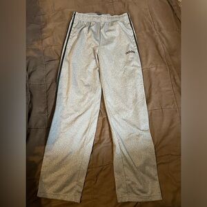 Adidas Gray Athletic Sweatpants with Black stripes Adult Medium